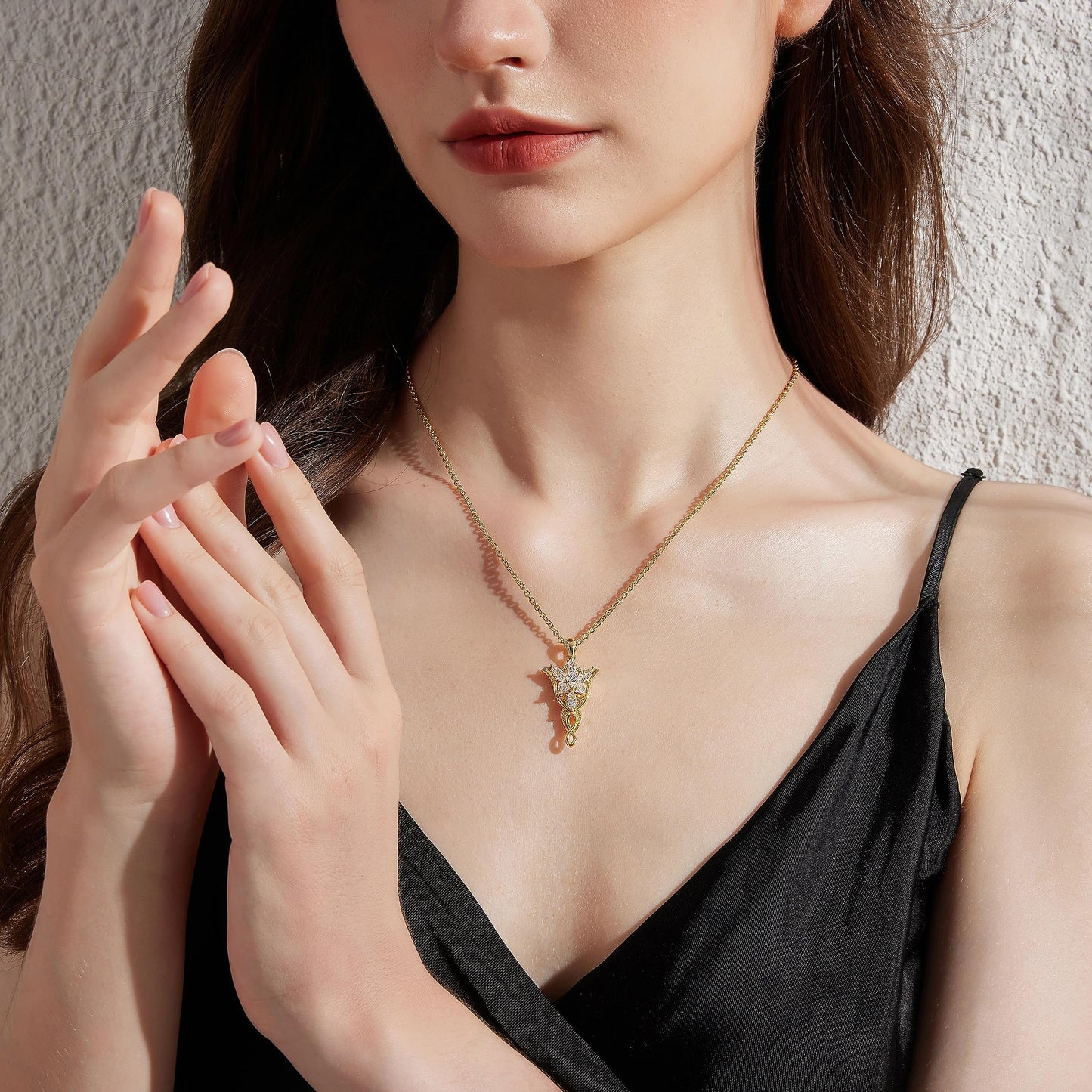 jiamiaoi Arwen Evenstar Pendant Necklace - Lord of the Rings Pendant Necklace