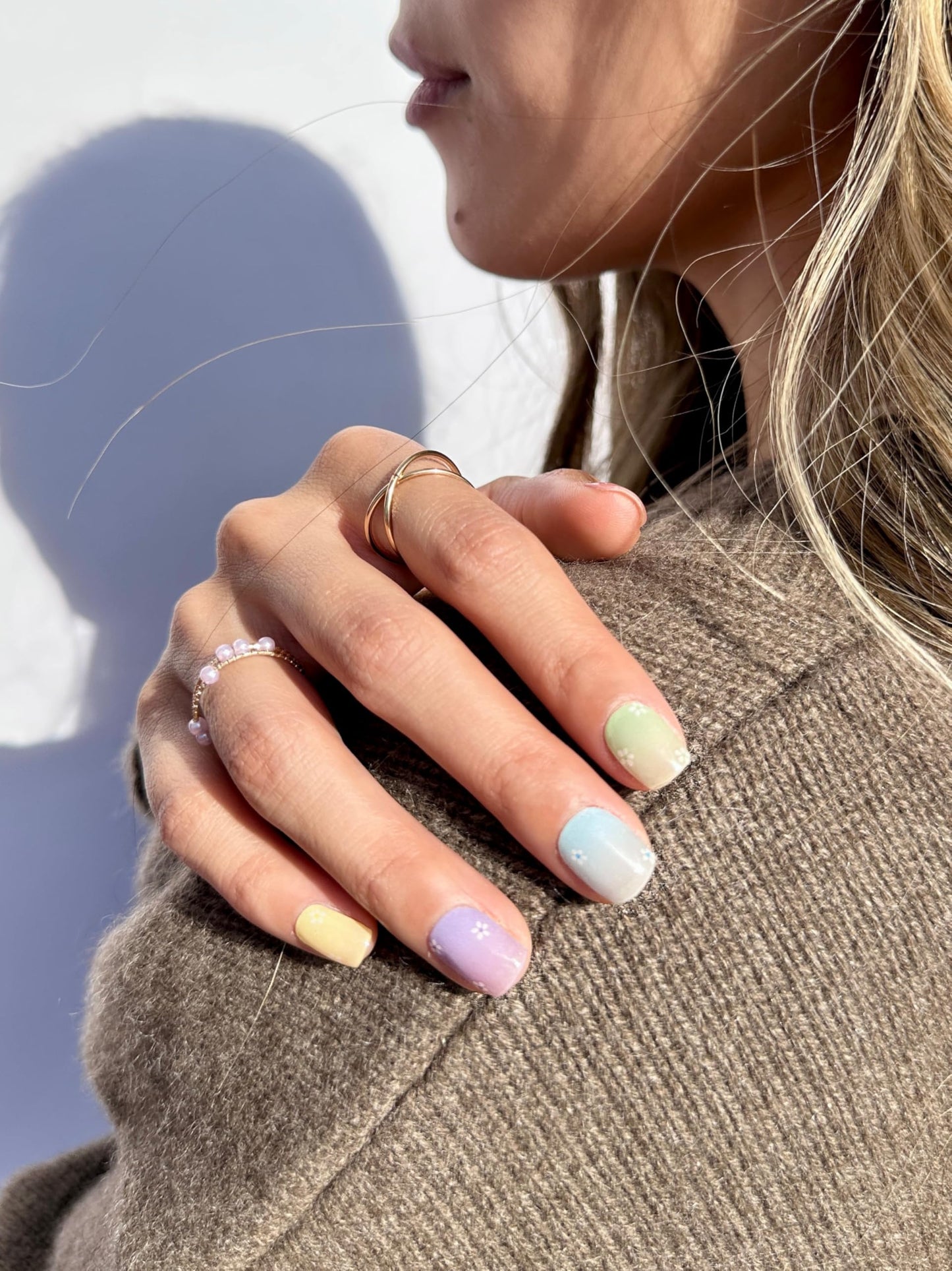 Nova Nails Semi Cured Gel Nail Strips (Flower Child)