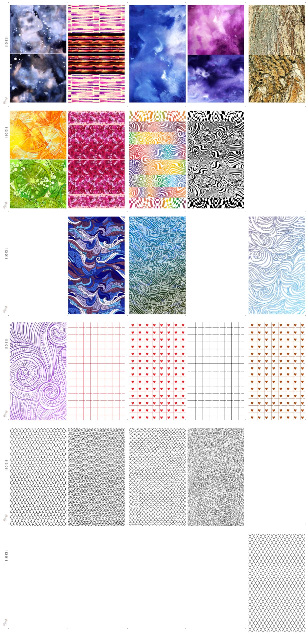 30 Sheets Nail Stickers Collection ~ Blue Marble Abstract ~ Deep Blue Watercolor Textures Stone Surfaces Gradients and Minimal Patterns in Contemporary Style Creating Sleek Modern Manicure Decals