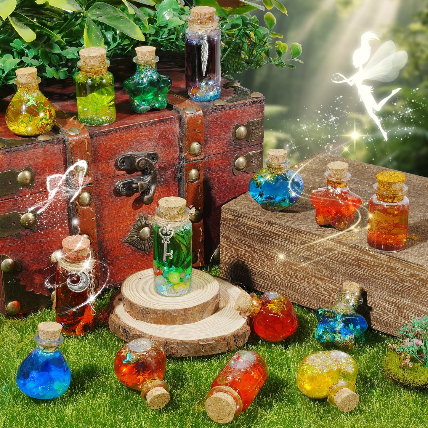 Rileryan Magic Potion Kit Fairy Potion Making Kits DIY Craft for Christmas Halloween Decoration Birthday Gifts