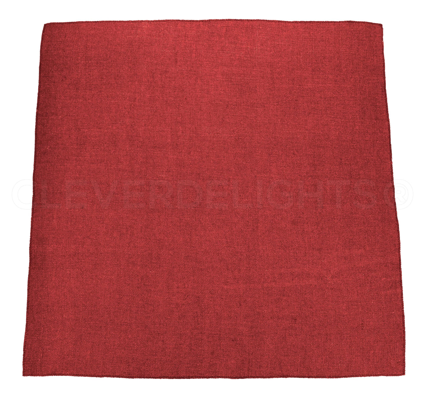 CleverDelights 36 Inch Red Burlap Squares - 4 Pack - 100% Jute Burlap Fabric - Finished Edges - 36" x 36"