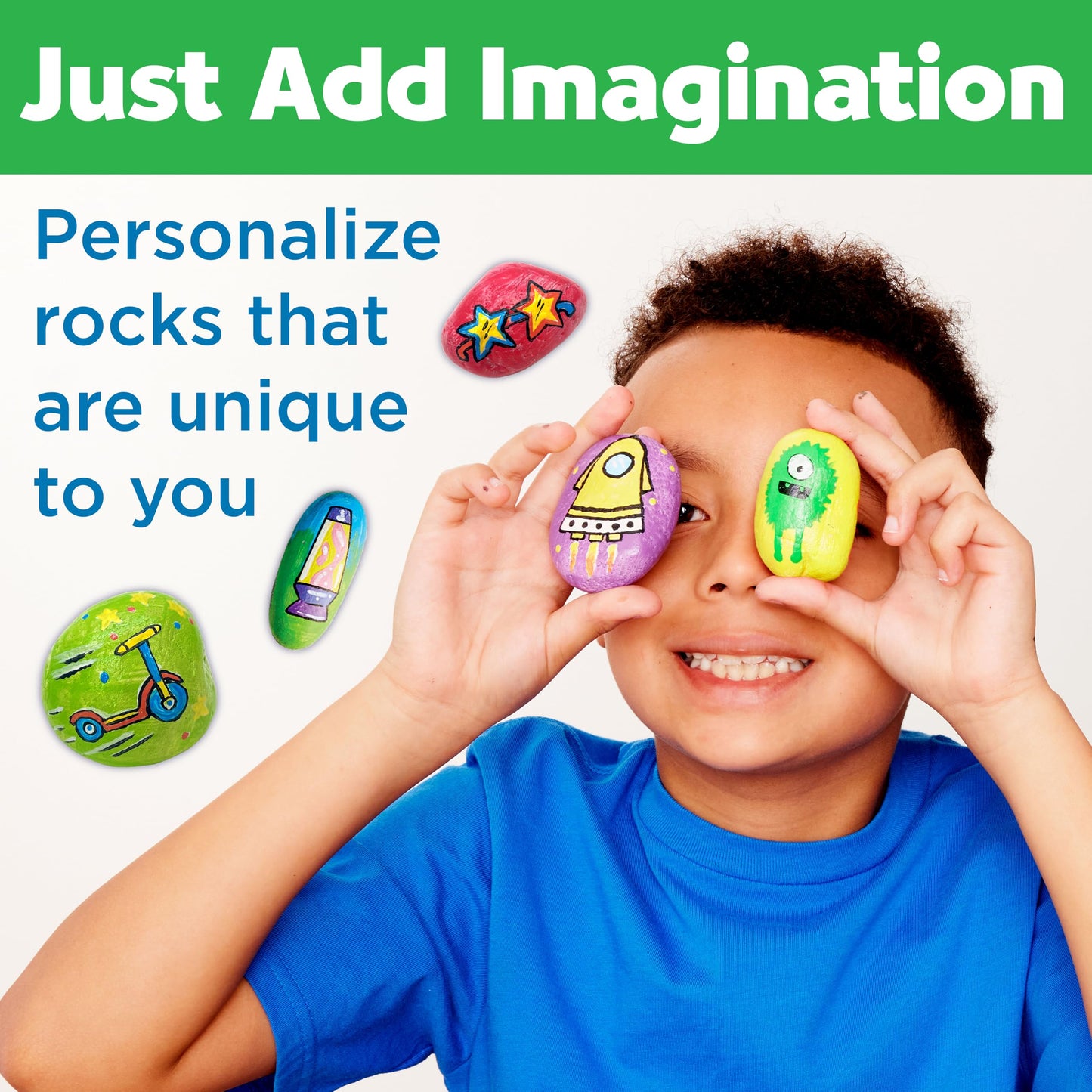 Creativity for Kids Rock Painting Kit - Hide and Seek Rock Kit, Arts and Crafts for Kids, Gifts for Kids (Ages 6+)