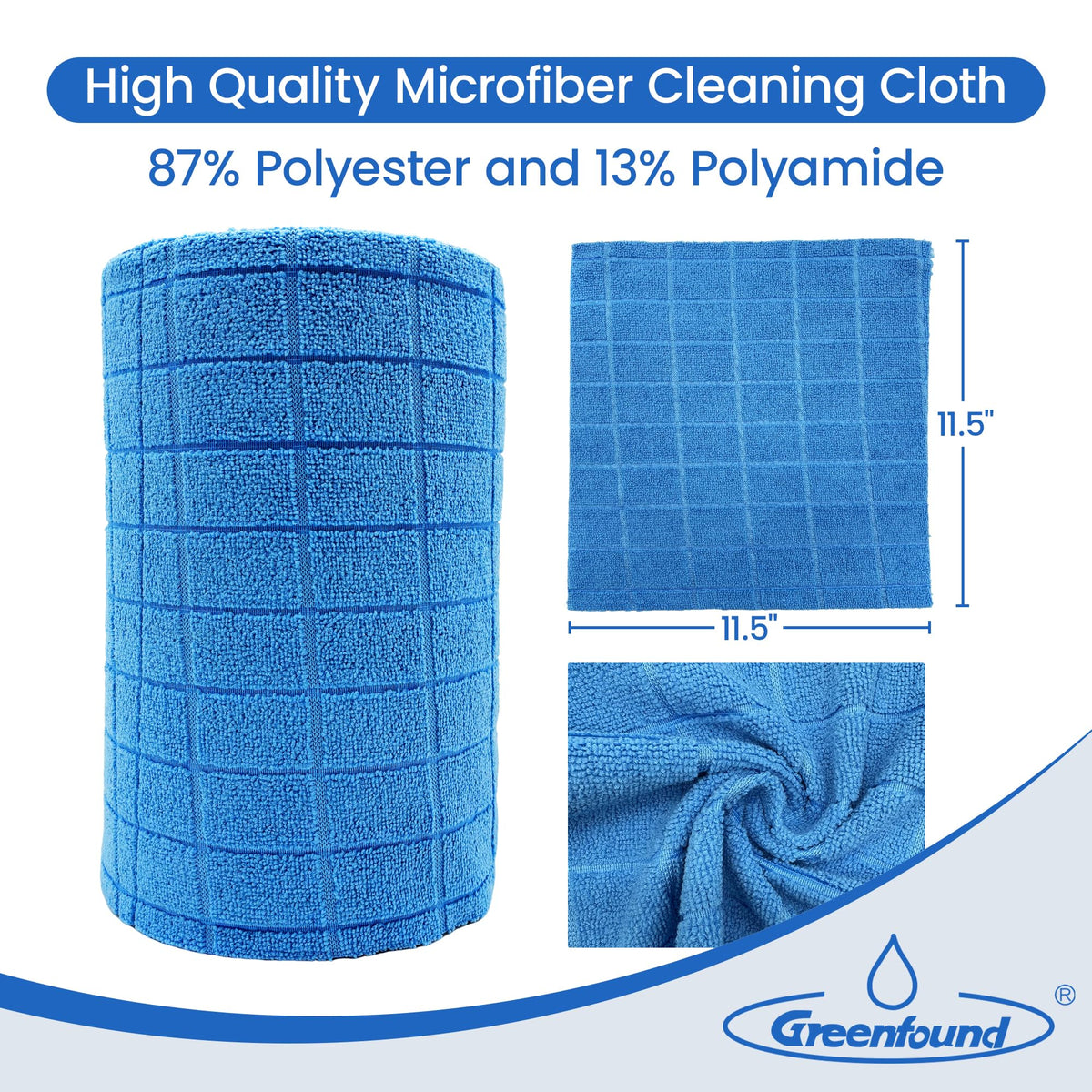 Microfiber Cleaning Cloth Roll (80 Count)