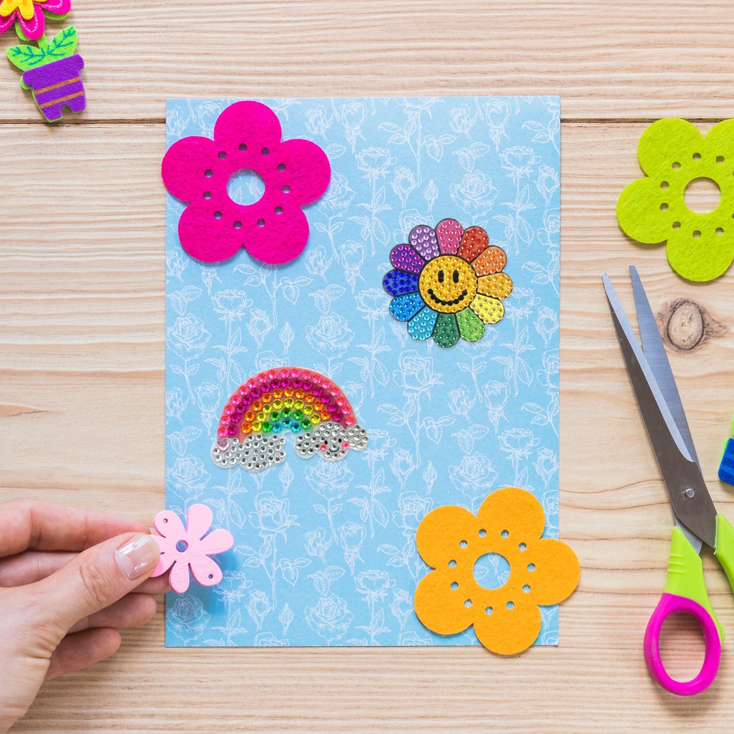 StickerBeans® Rhinestone Stickers - Magical Sticker Pack, 2” x 2” Each Unique Sparkly Cut-to-Shape for Collecting, Trading, Decorating Laptops, Phone Cases, Scrapbooks