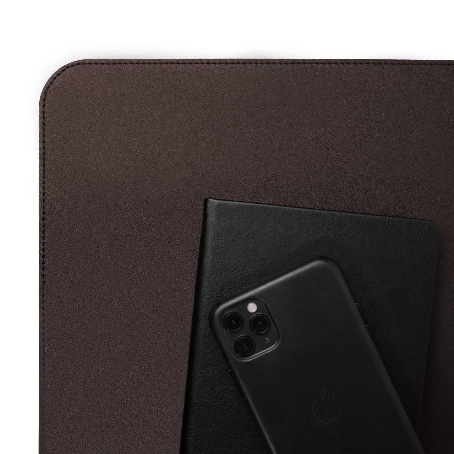Vine Creations Leather Desk Mat Large 36" x 20", Desk Protector Mat, PU Leather Desk Pad, Non-Slip Large Mouse Pad, Desk Blotter, Desk Pads on Top of Desks, Office Desk Matt for Desktop (Dark Brown)