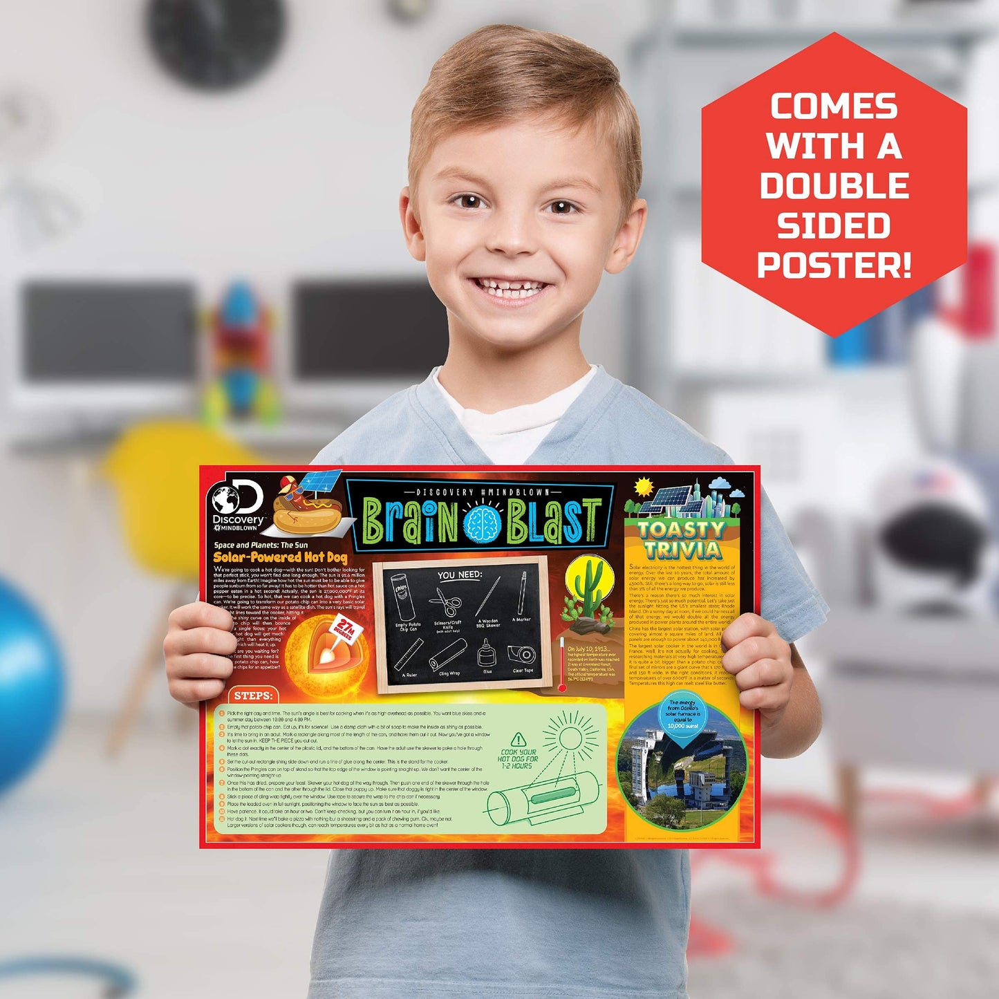 Discovery #MINDBLOWN Action Circuitry Electronic Experiment Mini STEM Set, Build-it-Yourself Engineering Toy Kit, Explore The Science of Motion, Floating Ball Experiment, Great Gift for Kids Ages 8 +