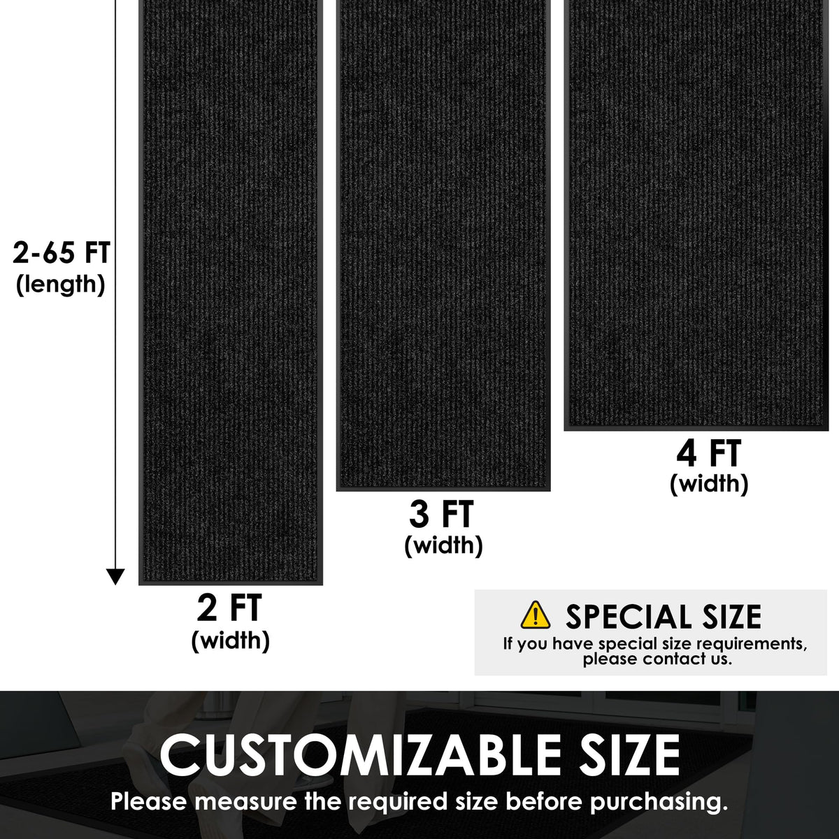 2ft x 31ft Commercial Front Door Mat