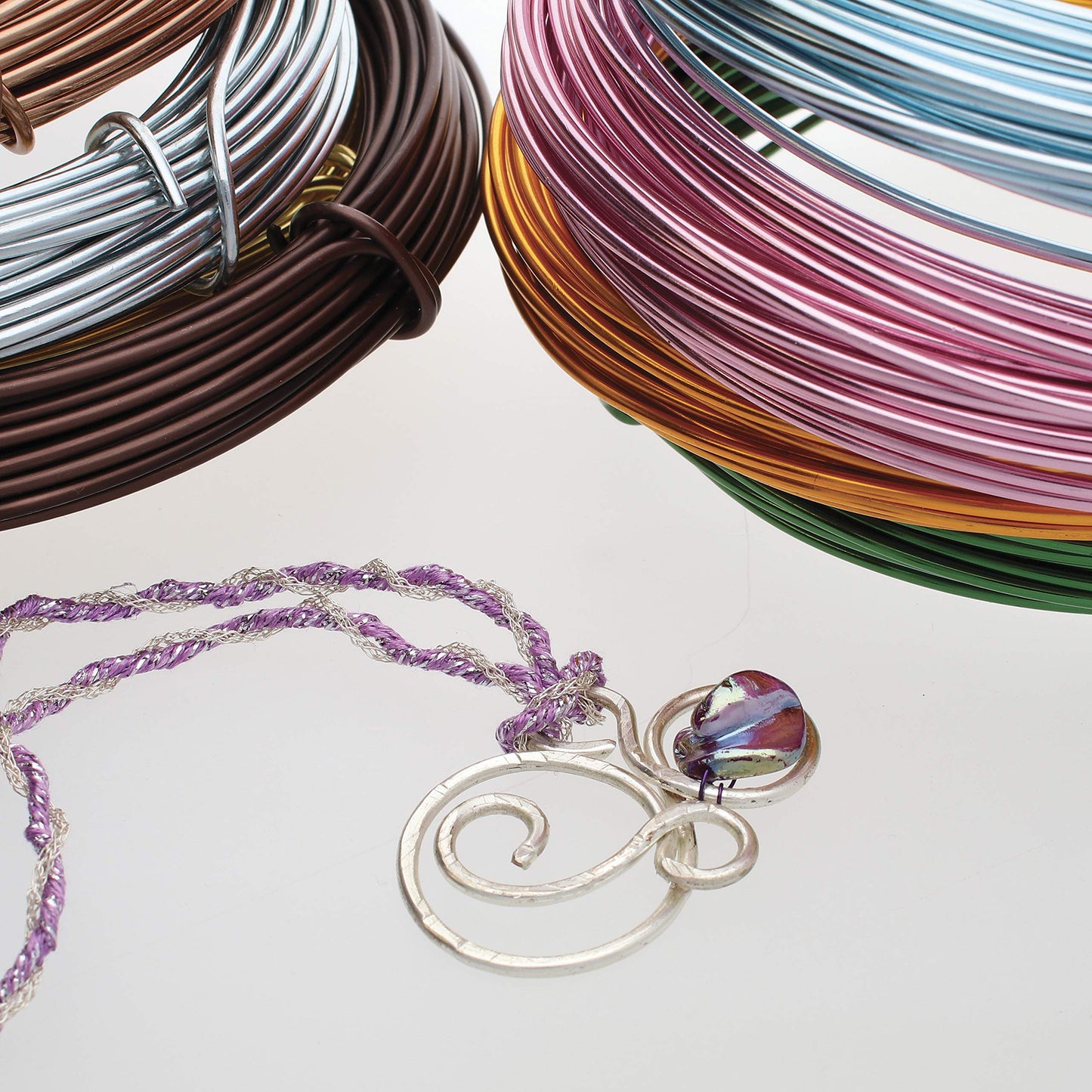 The Beadsmith Anodized Aluminum Wire – 12 Gauge – 39 feet – Silver Color – Bendable Craft Wire Used to Jewelry Making, Wire Wrapping, Sculpting, Floral, Modeling and Other DIY Arts & Crafts