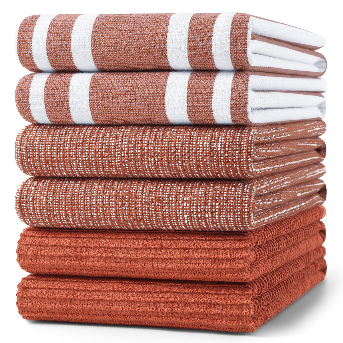 Cotton 380 GSM Premium Kitchen Towels (6 Count)