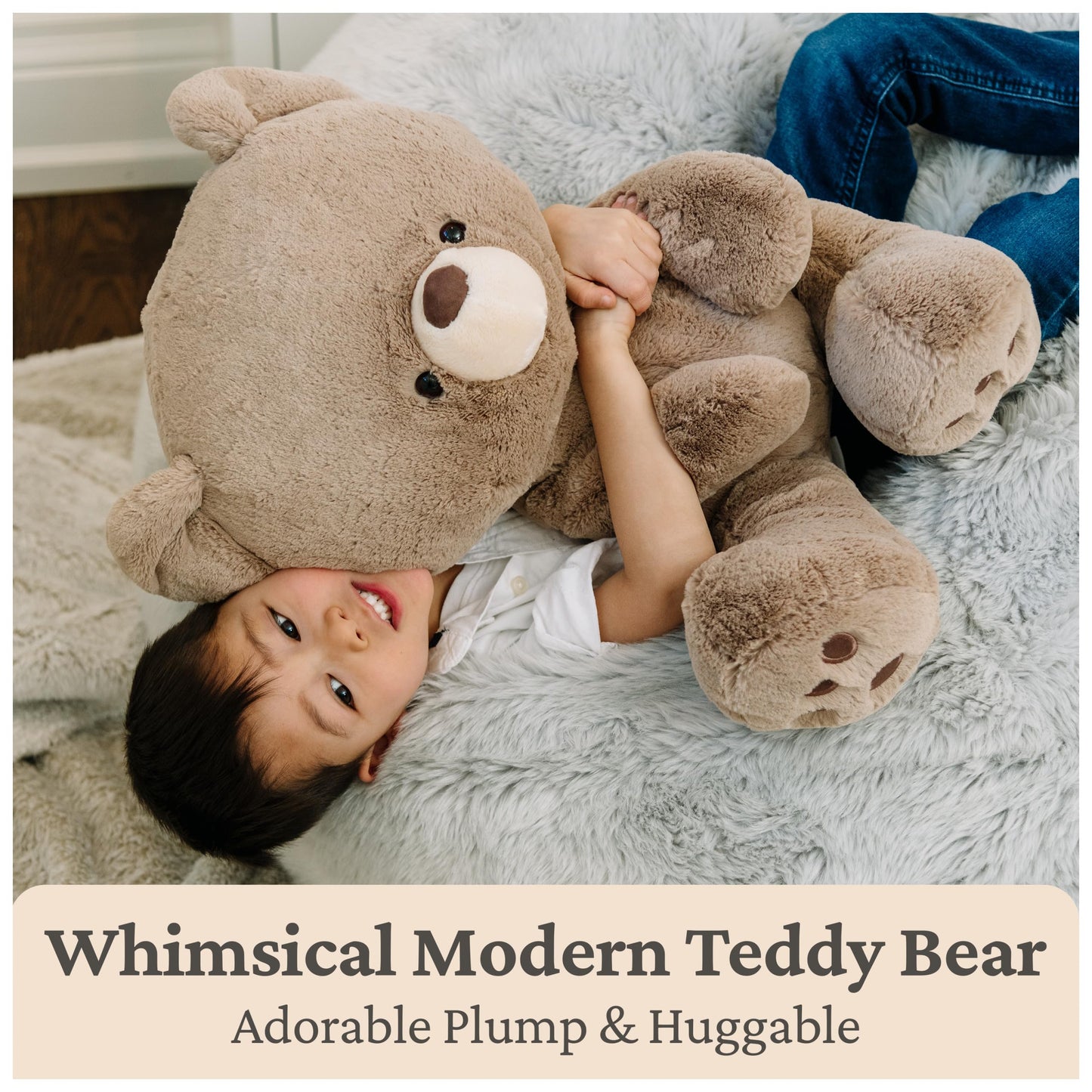 GUND Kai Teddy Bear, Premium Plush Toy Stuffed Animal for Ages 1 & Up, Taupe/Light Brown, 23"