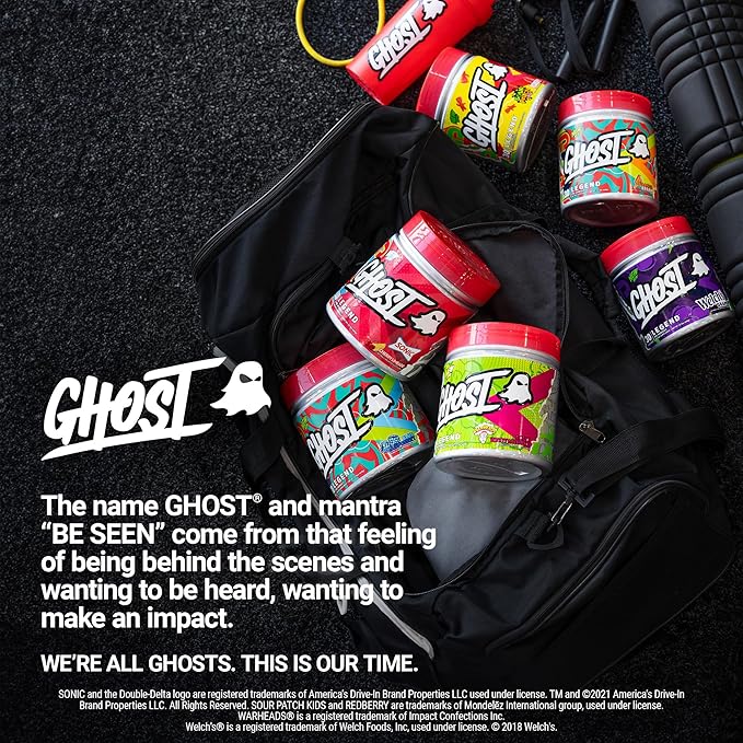 GHOST Legend Pre-Workout Powder, Welch's Grape - 30 Servings – Pre-Workout for Men & Women with Choline, L-Citrulline, & Beta Alanine for Energy & Focus