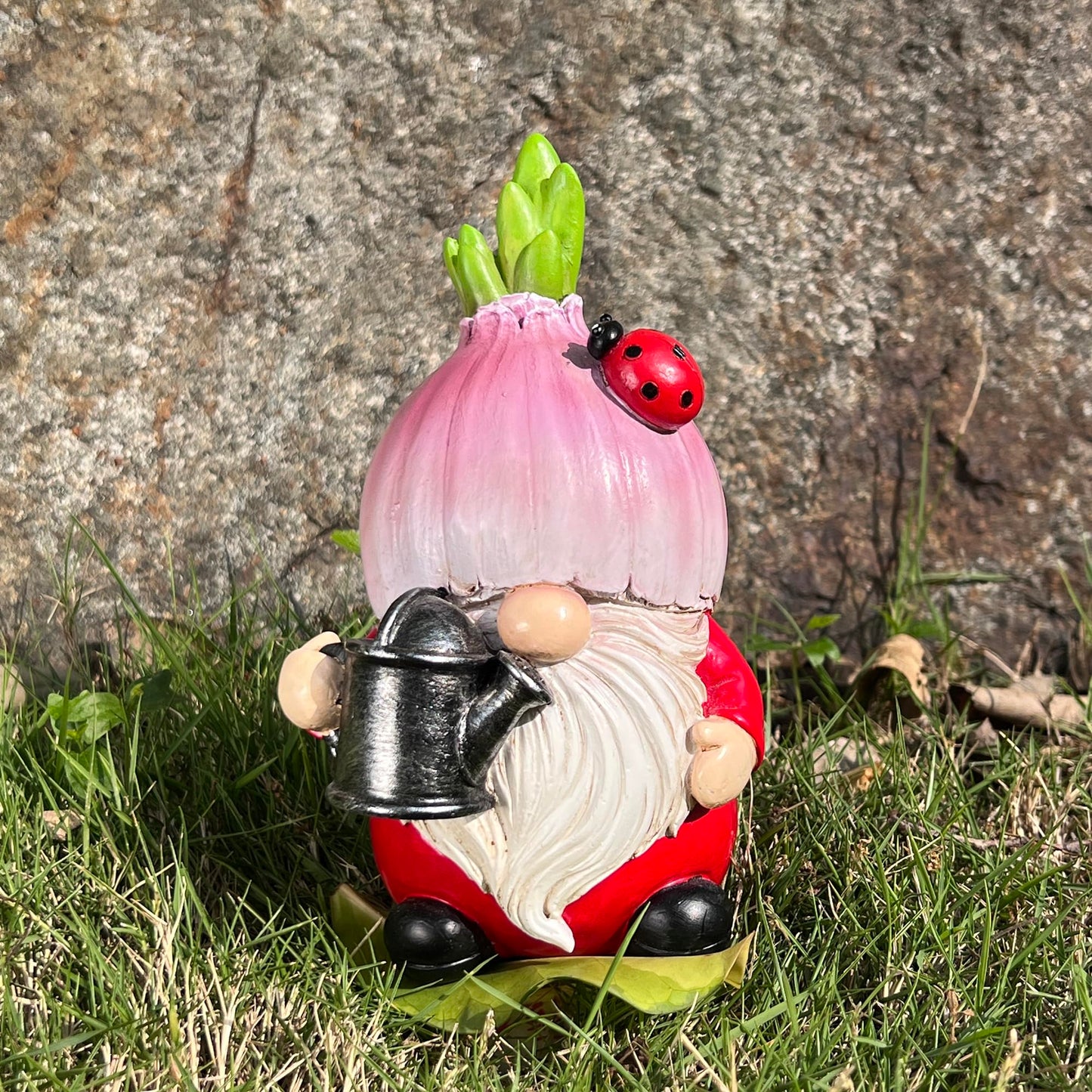 Etlemonde Onion Gnomes Decorations Gnomes Decor Gifts Garden Gnome Outdoor Statue Gifts for Home Figurines Spring Home Decor