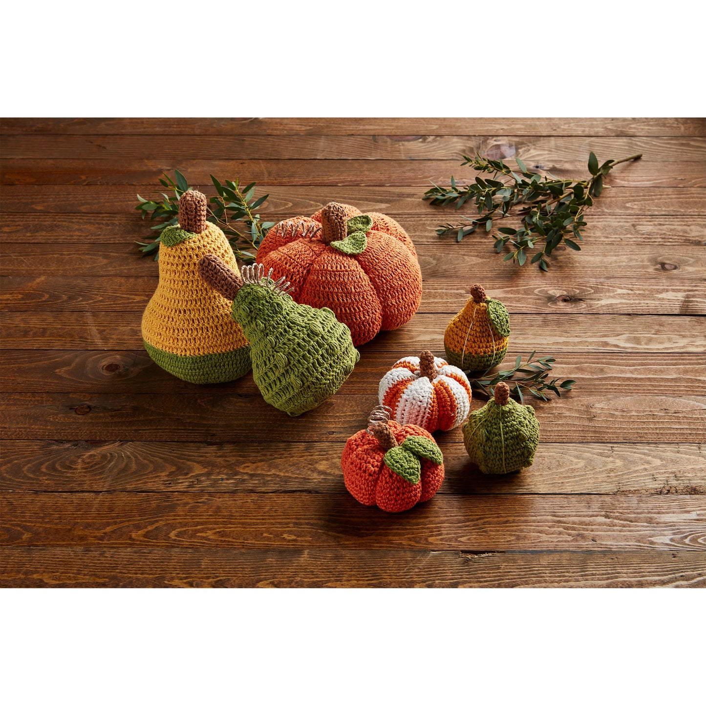Mud Pie Crochet Large Gourd; 8" x 5 3/4"
