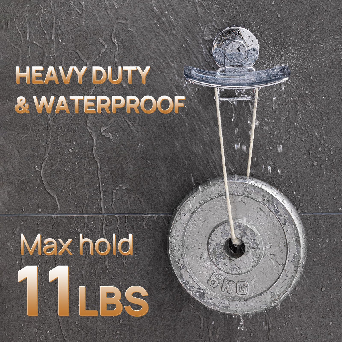 Chrome Suction Cup Soap Dish Holder for Shower Wall Drill