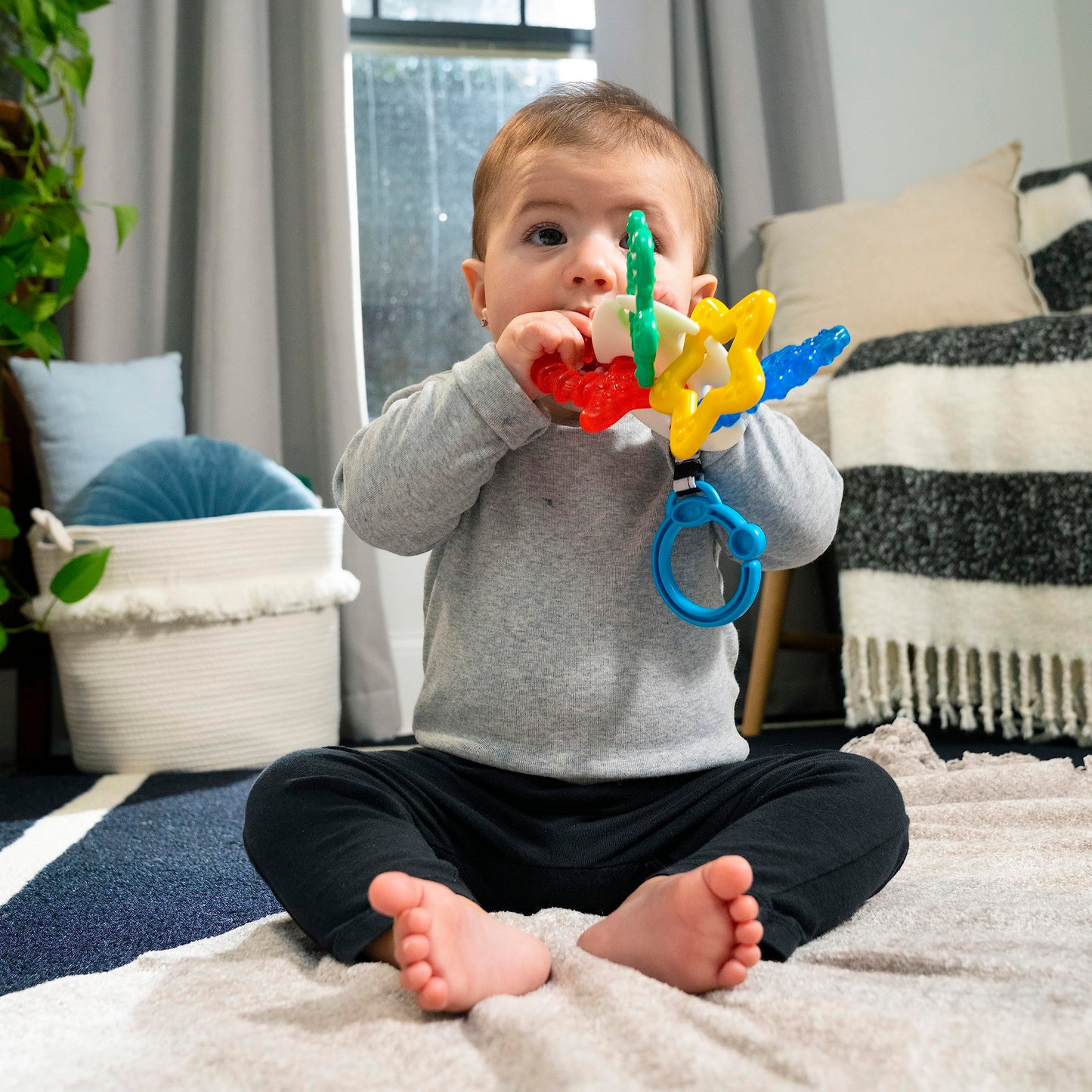 Baby Einstein Ocean Explorers Sea of Sensory Teether Toy BPA Free, Ages 3 Months and up (Pack of 2)