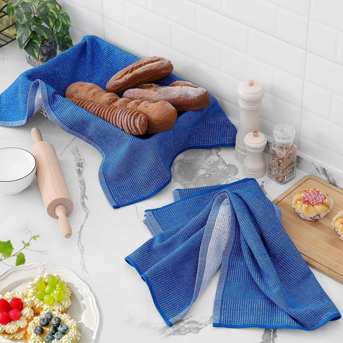 380 GSM Cotton Premium Kitchen Towels 3 Pack (3 Count)