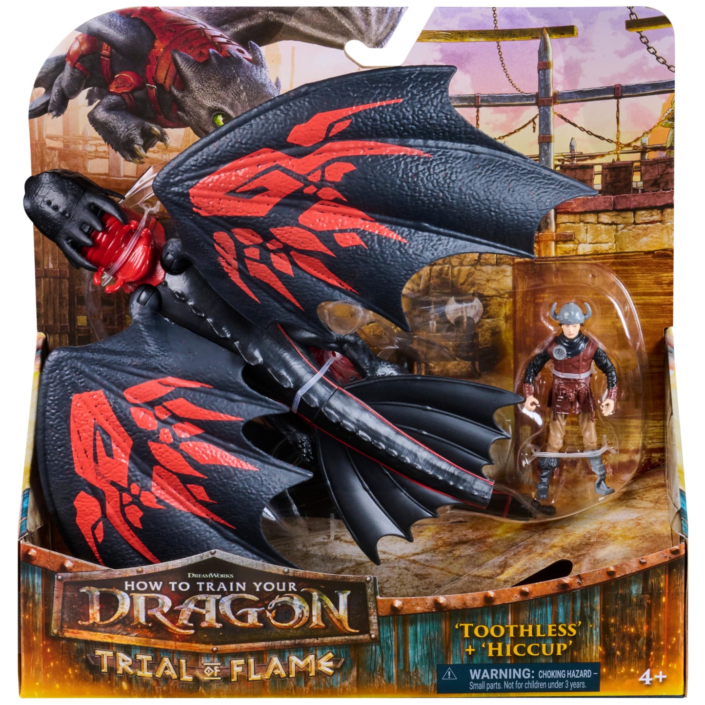 DreamWorks Dragons, How to Train Your Dragon, Toothless & Hiccup, Viking Duo Action Figures, Kids Toys for Boys Ages 4 and up
