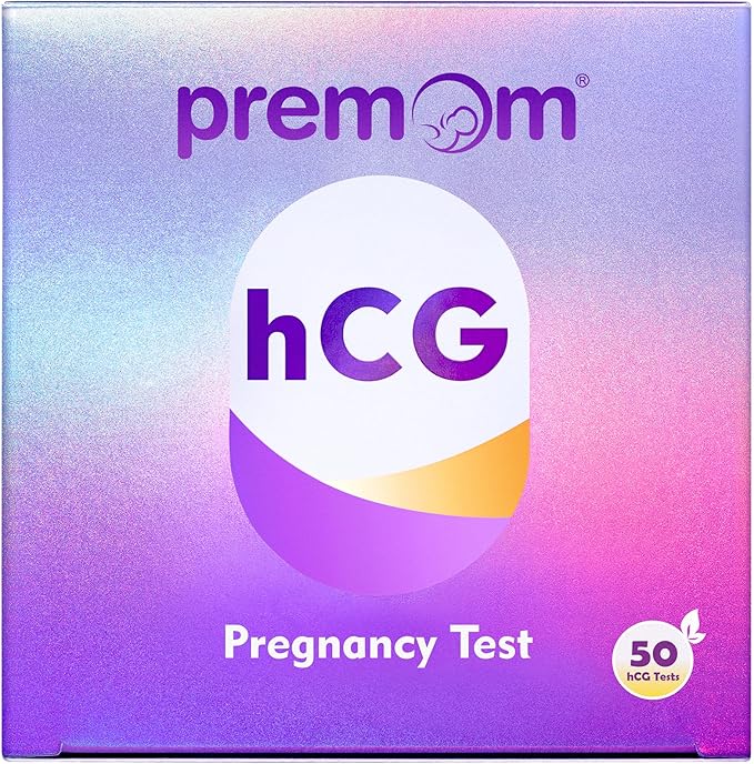 Premom Pregnancy Test Strips - Early Detection Pregnancy Test Kit Powered by Premom Ovulation Predictor APP (50 Count), Exp. 09/30/2025