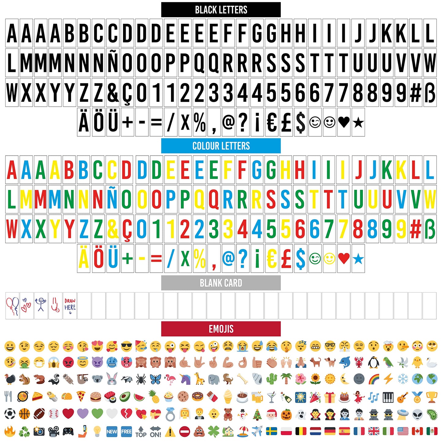 BONNYCO Cinema Light Box with 400 Letters, Symbols, Emojis, 2 Markers and USB. Led Light Box Home Decor, Room Decor. Cinema Led Sign Letters Board, Novelty Gifts Christmas, Birthdays. Marquee Lightbox