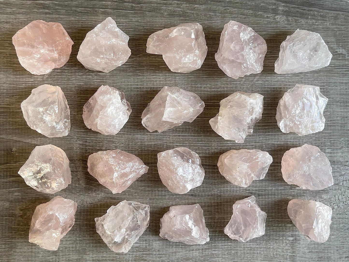 GAF TREASURES Wholesale Raw Rose Quartz Crystals, Natural Rose Quartz Stone, Natural Rough Rose Quartz Crystals, Rose Quartz Rough, Rose Quartz Healing Crystals (Rose Quartz, 0.5 Pound)