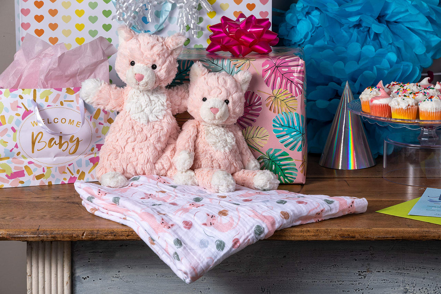 Mary Meyer Putty Nursery Lovey Soft Toy, 11-Inches, Pink Kitty