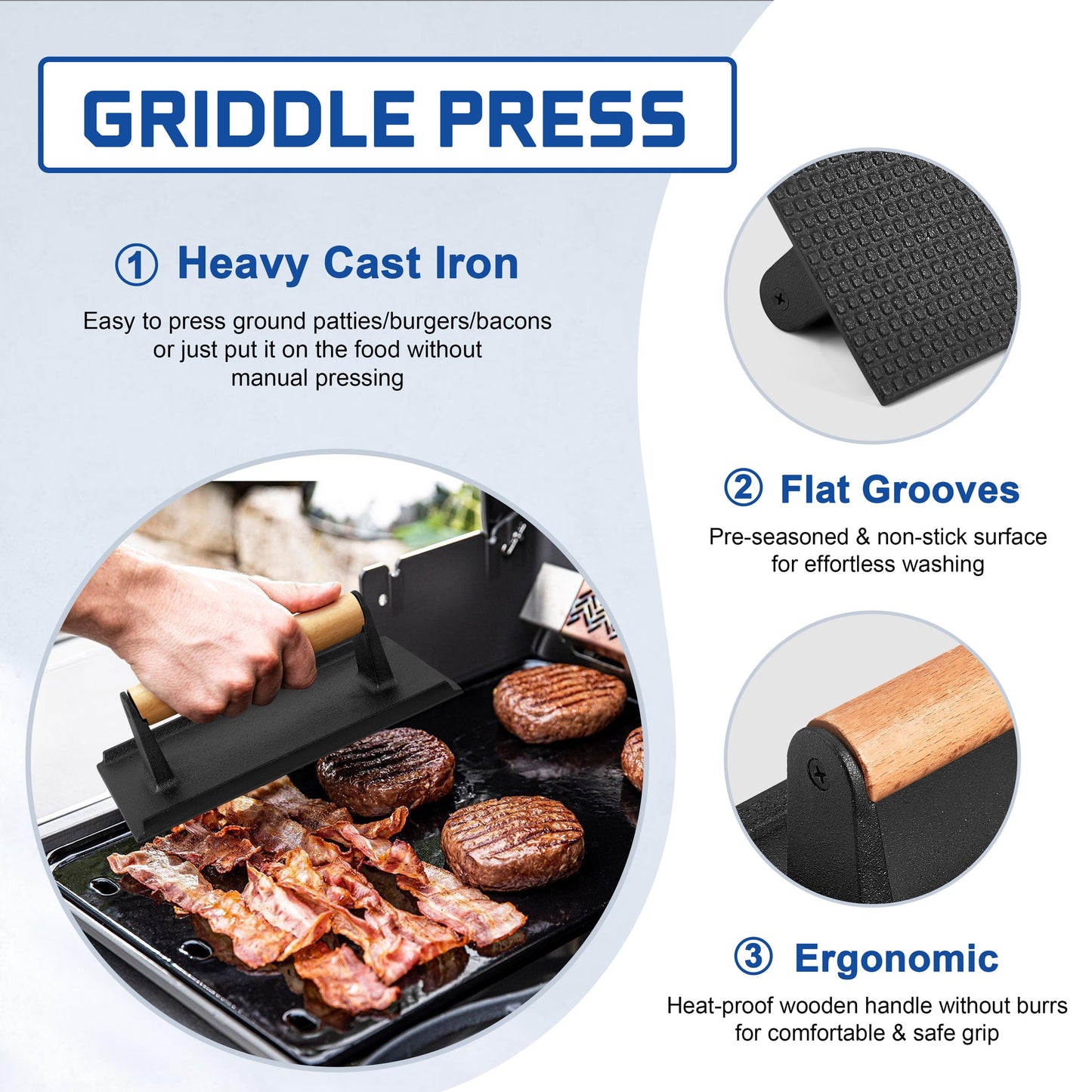 26 PCS Griddle Accessories Kit, HaSteeL Stainless Steel Flat Top Grilling Tools Set with Enlarged Spatulas, Scraper Chopper, Melting Dome for Outdoor Teppanyaki Barbecue