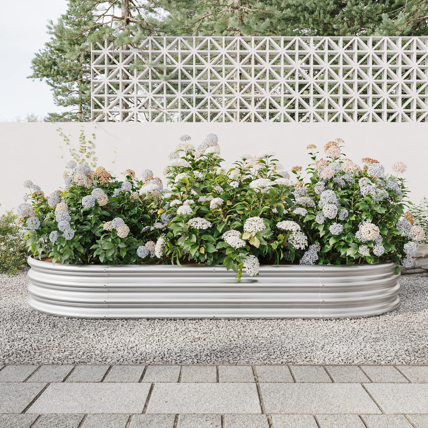 Galvanized Steel Raised Garden Bed 4x2x1ft (48"x24"x12") - Compact Planter Box Kit for Balcony Vegetables & Flowers | Small Space Design | Rust-Proof & 10-Min Assembly