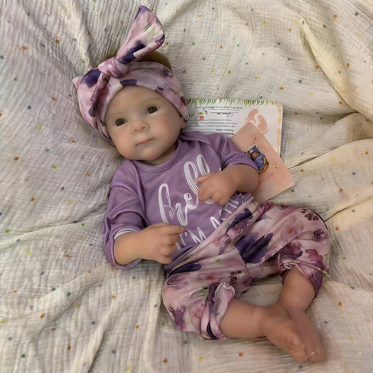 Aniiyy 18Inch 6.39lbs Full Silicone Baby Doll Can Open Mouth Soft Silicone Anatomically Correct Reborn Girl Dolls with Hand Rooted Hair - Bettie