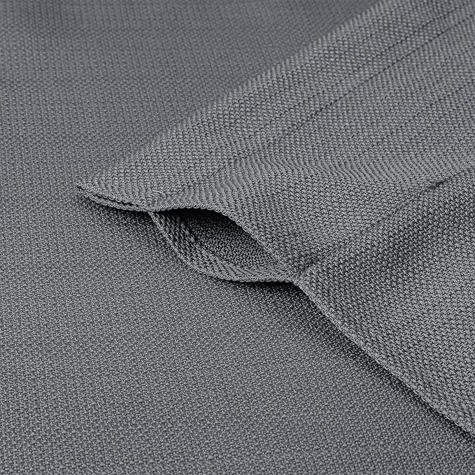 Chyhomenyc Dark Grey Curtains 78 Inch Length 2 Panels Set, Faux Linen Textured Light Filtering Soft Airy Farmhouse Curtain Drapes for Living Room Bedroom, 40Wx78L