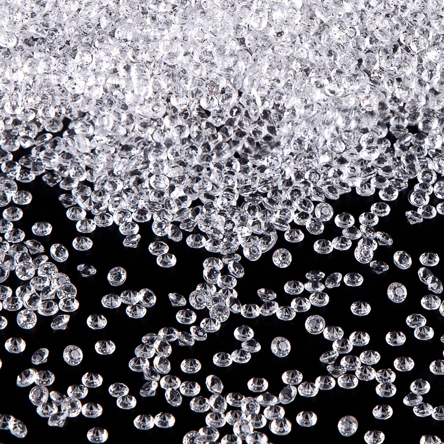 FUTUREPLUSX 10000PCS Fake Diamonds, 4.5mm Mini Clear Diamonds Decoration Acrylic Crystal Vase Fillers Table Scatter Confetti Gems for Wedding Bridal Shower Birthdays Graduation Party Home Decor