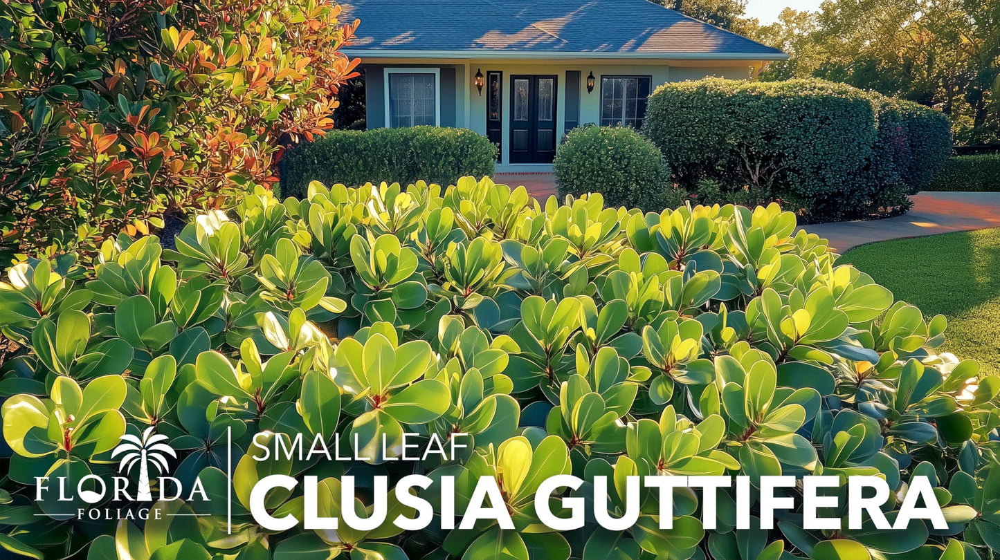 Clusia Guttifera Small Leaf | 20 Live Plants | Clusia guttifera | Privacy Hedge Plants | Evergreen Shrub for Tropical Landscaping