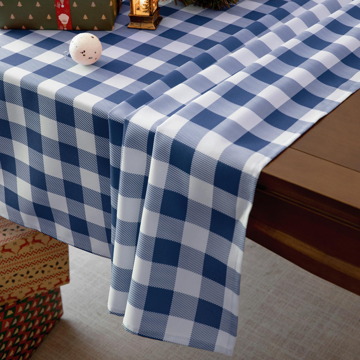 Waterproof Checkered Tablecloth Fabric