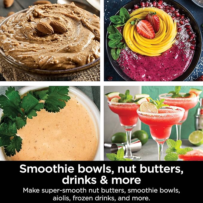 Ninja SS151 TWISTi Blender DUO, High-Speed 1600 WP Smoothie Maker & Nutrient Extractor* 5 Functions Smoothie, Spreads & More, smartTORQUE, 34-oz. Pitcher & (2) To-Go Cups, Gray
