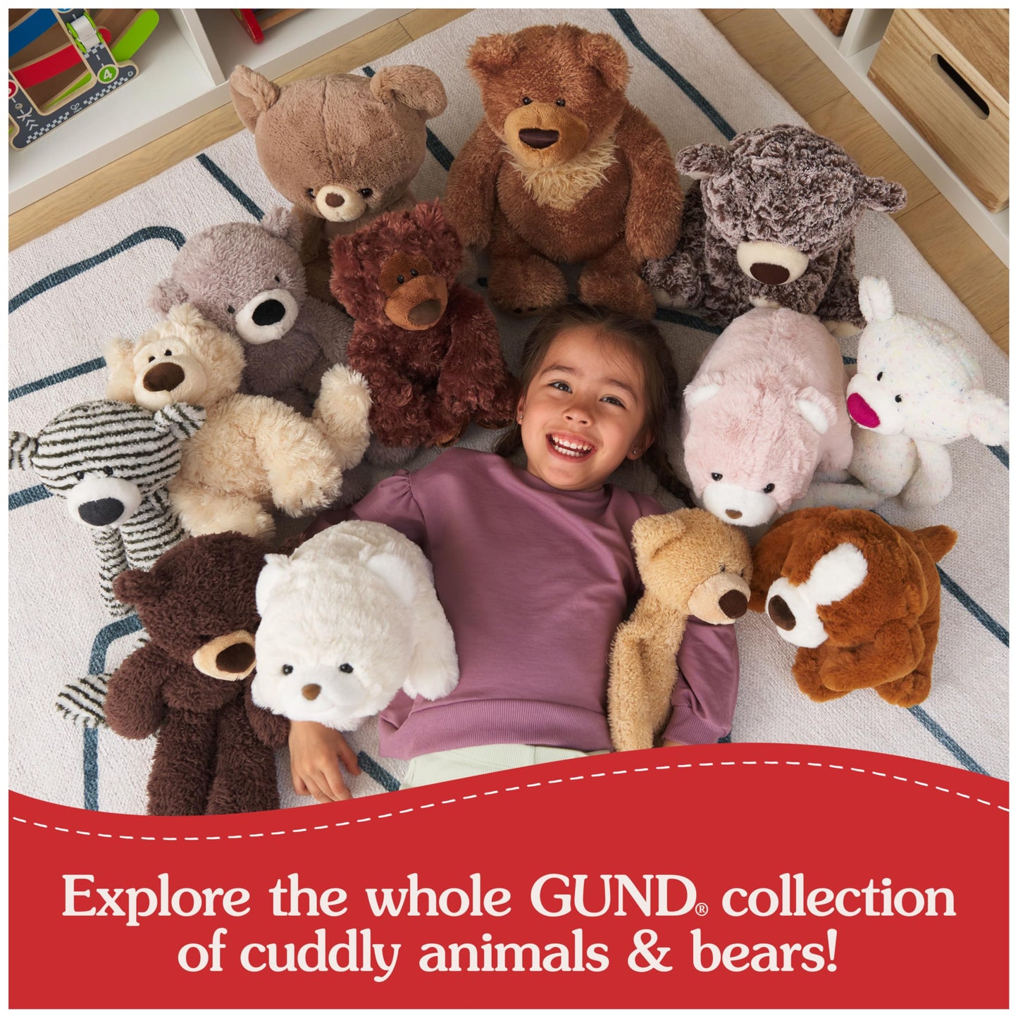 GUND Philbin Classic Teddy Bear, Premium Stuffed Animal for Ages 1 and Up, Chocolate Brown, 18”