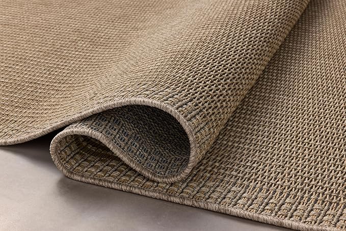 Loloi Chris Loves Julia Providence Collection PRC-02 Natural/Sand 5' x 7'-7", .12" Pile Height, Indoor/Outdoor Area Rug