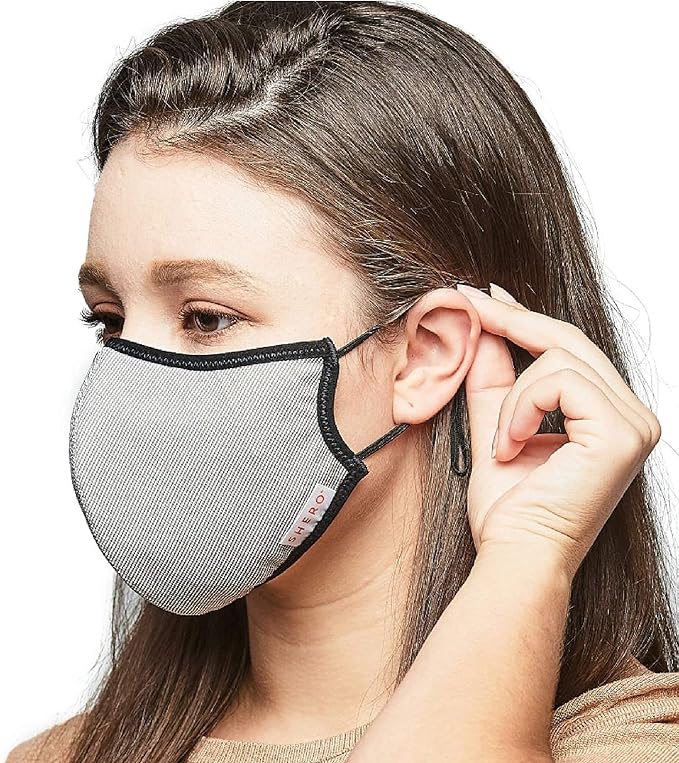Shero Reusable Copper Infused Face Mask With Nose Wire, Washable, Breathable and Adjustable