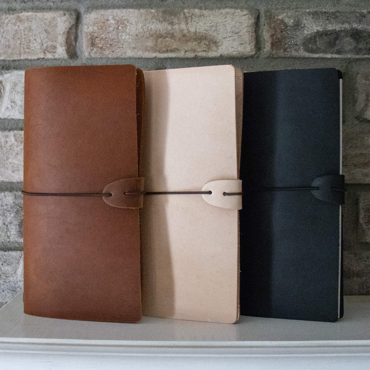 Realeather Travel Journal Kit, Natural Tooling Leather