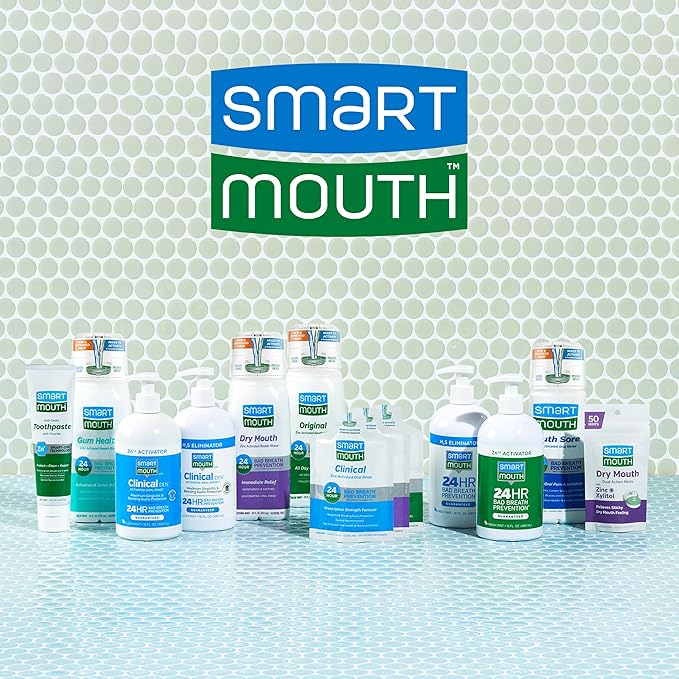 SmartMouth Original Activated Mouthwash Single Packs, Travel Mouthwash, Fresh Mint, 40 Pack