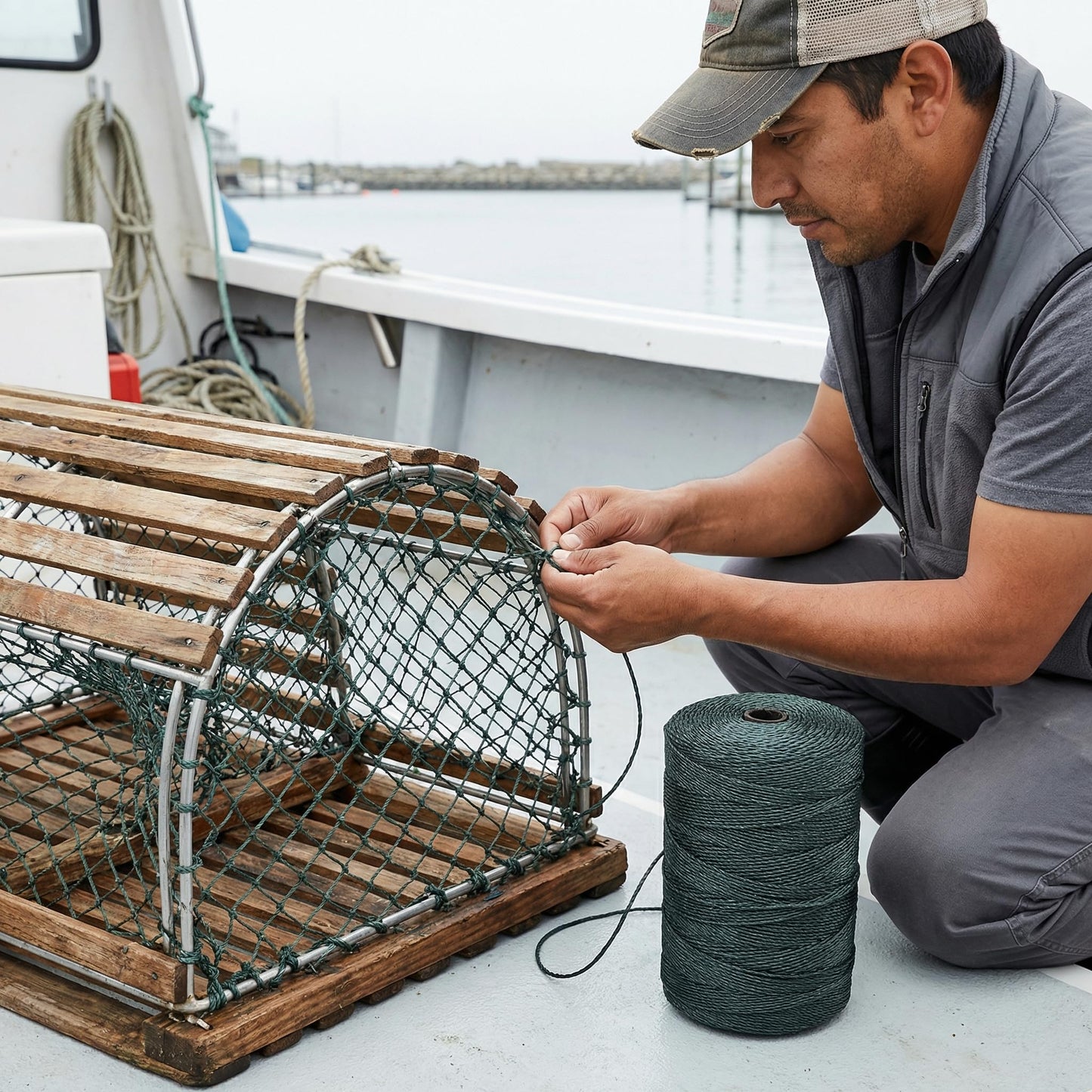 1 Roll Fishing Net Repair Line Braided Fishing Line Packing Repair Twine Multi-use Nylon Twine Braided Fish String Netting String Nylon Craft Rope Air