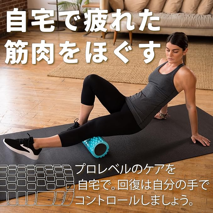 321 STRONG Foam Roller - Medium Density Deep Tissue Massager for Muscle Massage and Myofascial Trigger Point Release, with 4K eBook