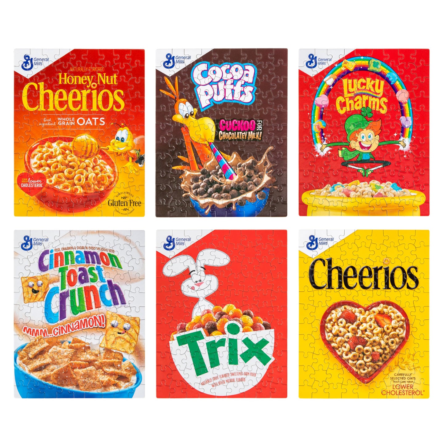 White Mountain, 6pk Cereal Boxes 100pc Puzzle Set