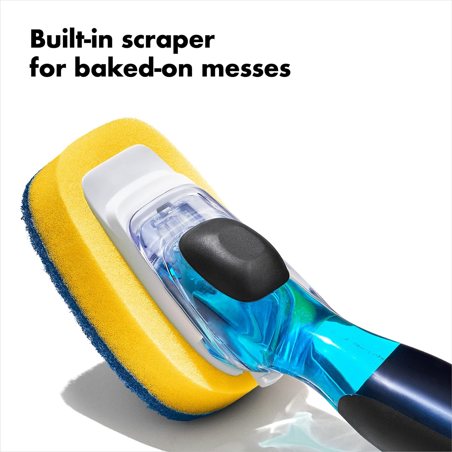 OXO New Good Grips Soap Dispensing Dish Scrub, Yellow