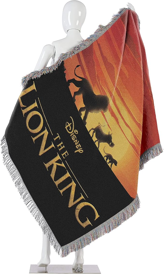 Northwest Lion King Woven Tapestry Throw Blanket, 48" x 60", Sunset Walk