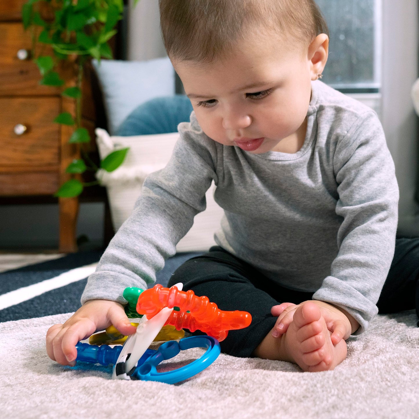Baby Einstein Ocean Explorers Sea of Sensory Teether Toy BPA Free, Ages 3 Months and up (Pack of 2)