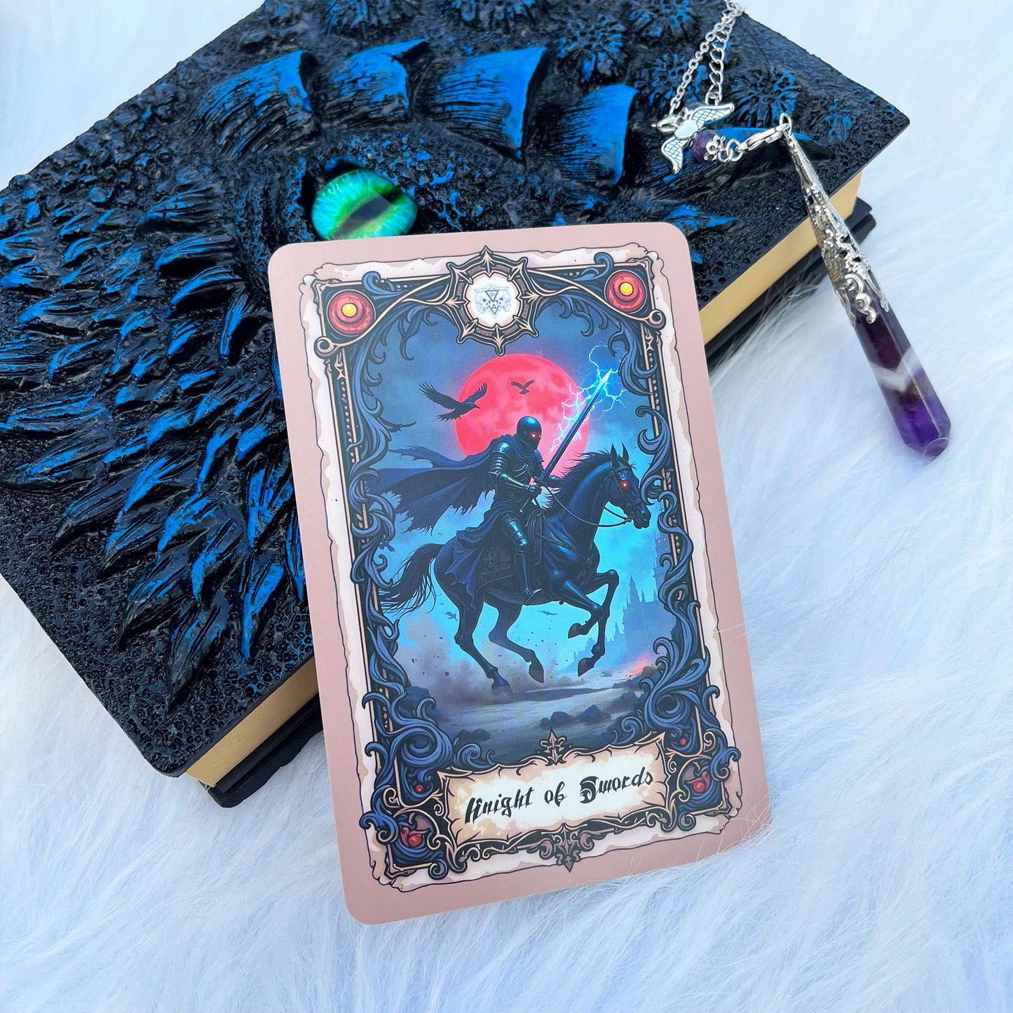 Unique Dark Gothic Tarot Deck, Tarot Cards for Beginners, Dark Fantasy Style Deck, Witch Divination Tool, Fortune Telling Tarot Learning Decks