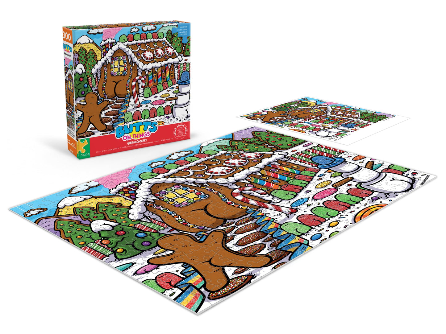 Ceaco - Avanti - Puppies in a Wagon - 300 Piece Puzzle for Adults - Challenging and Perfect for Game Nights - Finished Puzzle Size 21.25 x 15