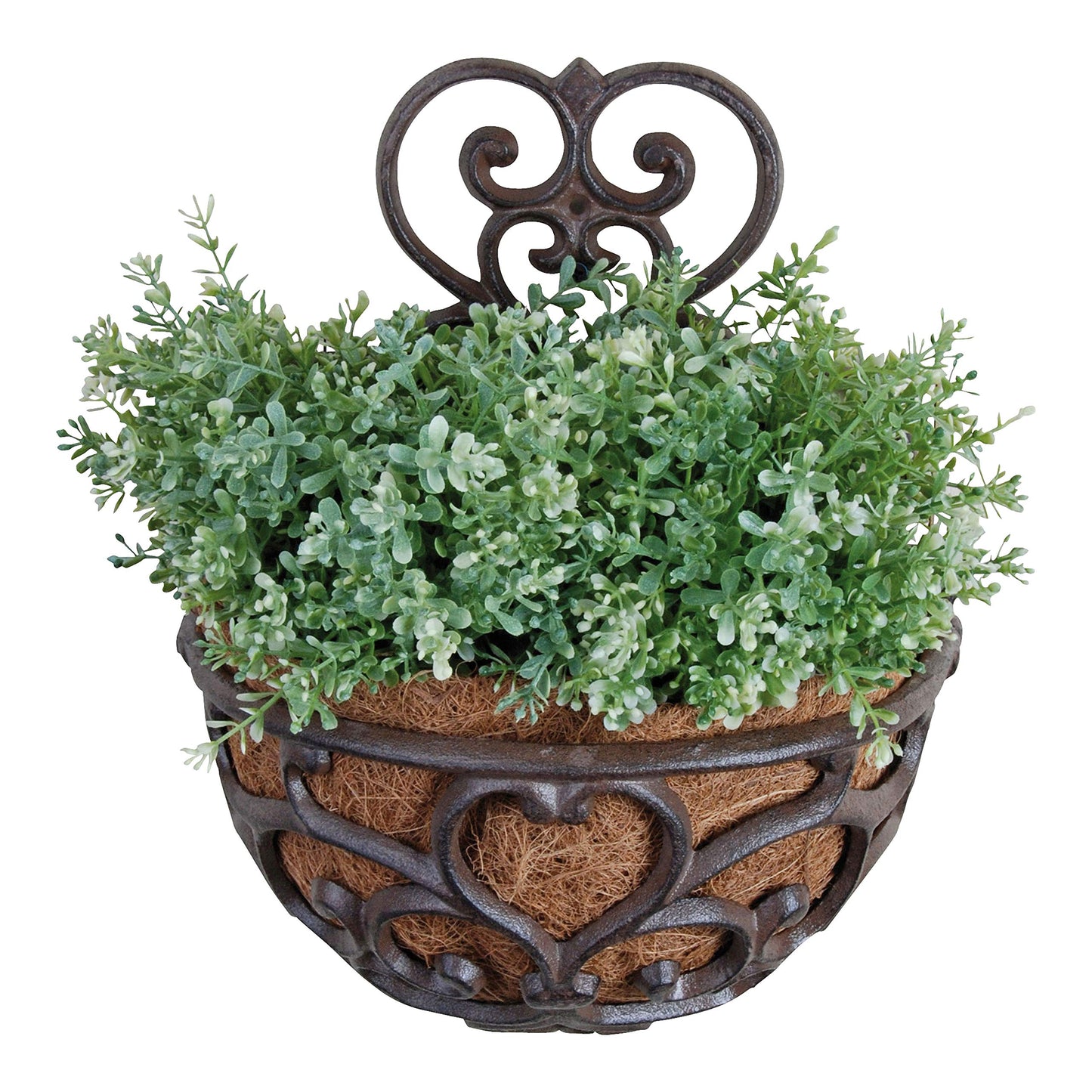 Esschert Design USA BPH51 Half Round Cast Iron Wall Planter