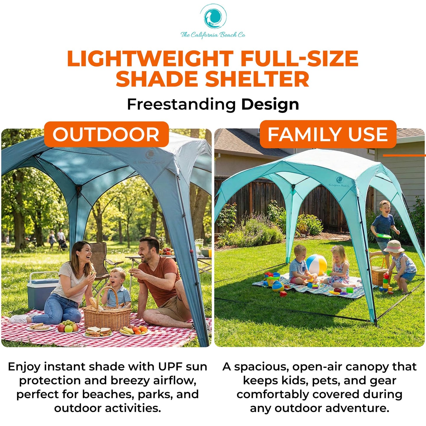Pop ’N Go® Beach Canopy – Windproof, Beach Tent with Quick Setup, UV Shade, Lightweight & Portable Design – Perfect for Beach Days, Outdoor Play, Camping & Family Adventures (Sweet Mint)