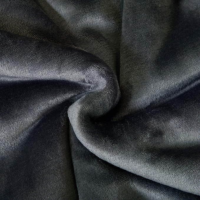 SOCHOW Sherpa Fleece Throw Blanket, Double-Sided Super Soft Luxurious Plush Blanket King Size 90 inchx108 inch, Dark Grey