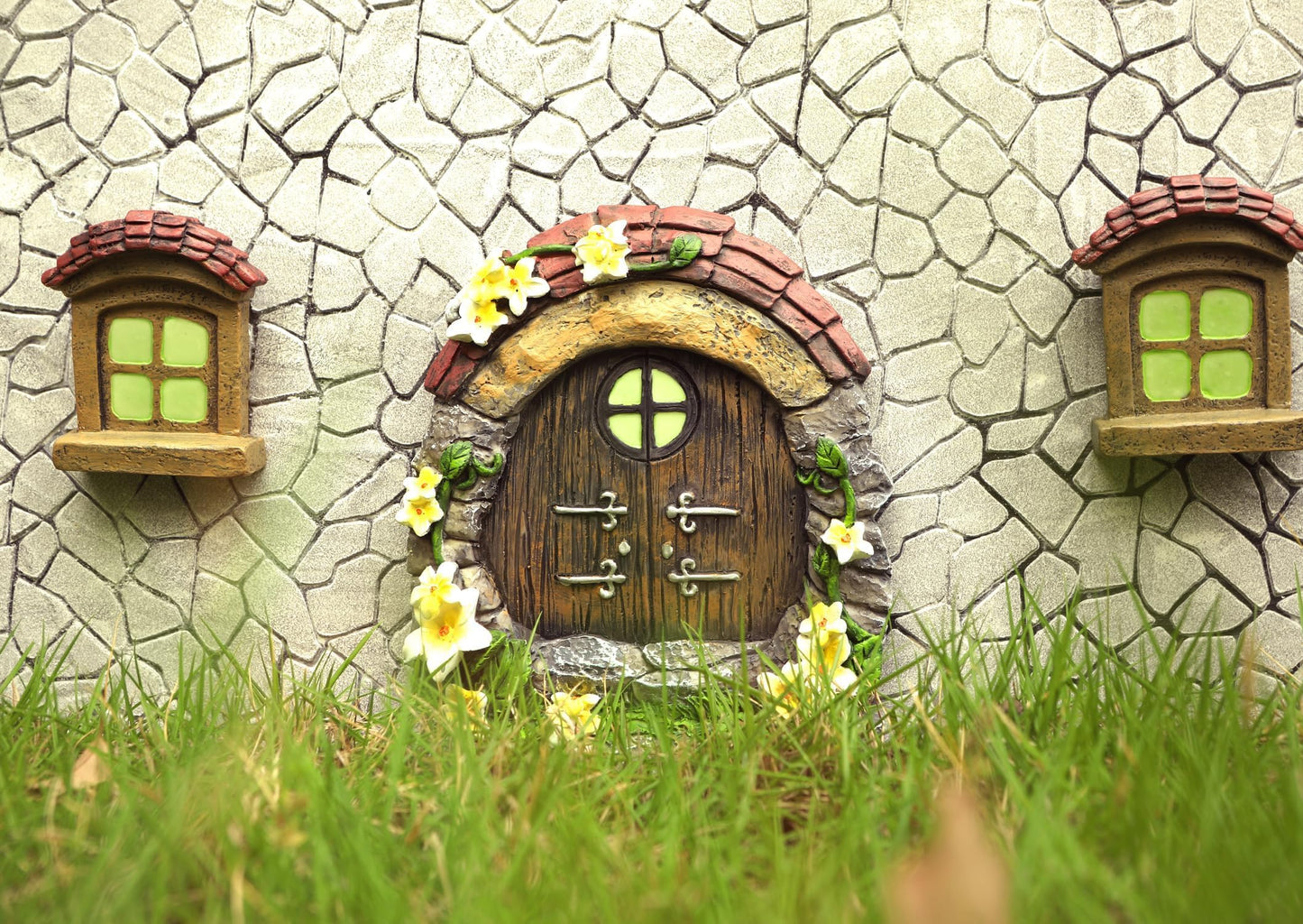 iland Dollhouse Accessories Miniature Bricks Stones 3D Wall or Floor DIY Kits for Dollhouse Building Materials 1/12 Scale Accessories and Tiny Bricks Wall Molding for Diorama Supplies